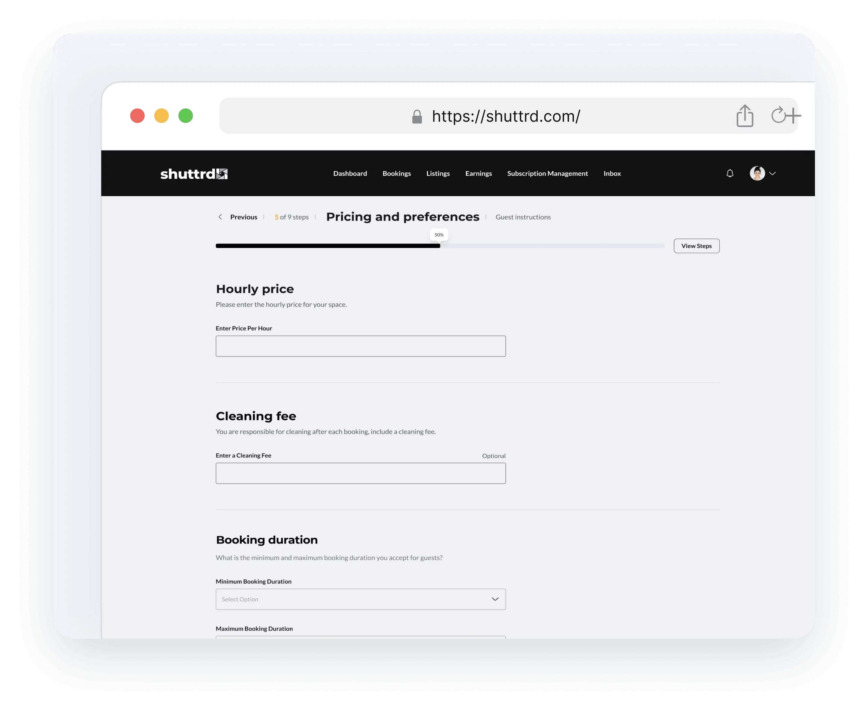 Set pricing and preferences