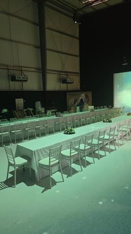 catering, chairs and anything required for the event to be charged separately.