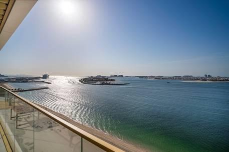 New Unit Luxury 2-BR Beachfront Full Sea View - Grand Bleu Elie Saab Emaar Beach Front 4