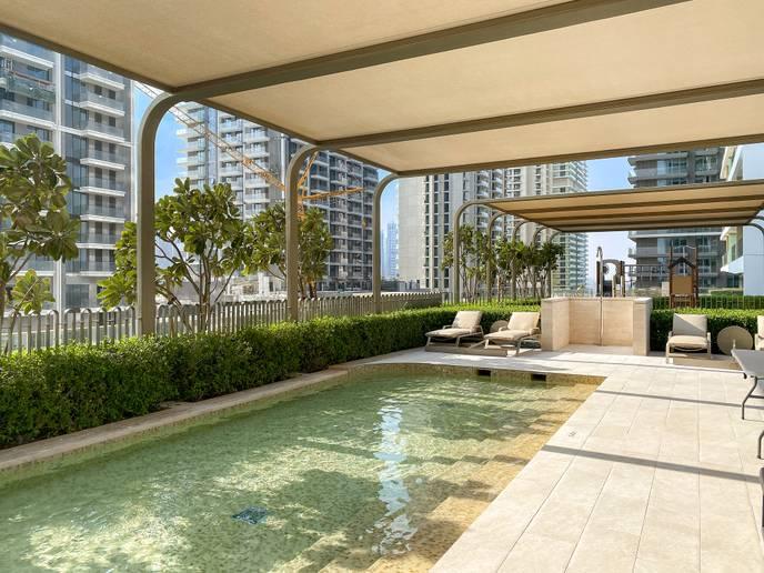 New Unit Luxury 2-BR Beachfront Full Sea View - Grand Bleu Elie Saab Emaar Beach Front — photo 18