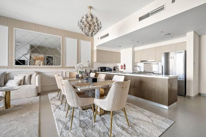 New Luxe Living 3 BR | High Floor | Burj Khalifa | Fountain View 1