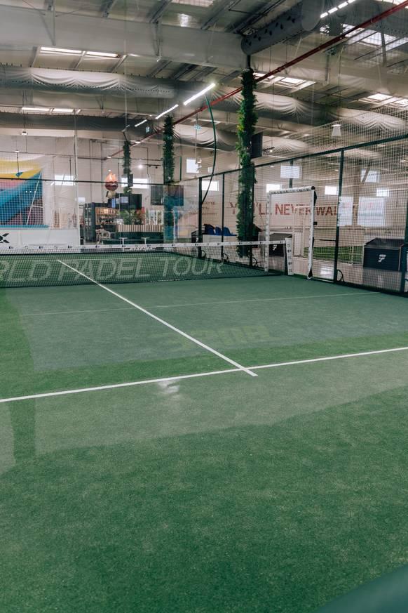 Indoor Green Padel Tennis Court — photo 7