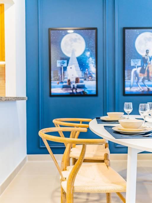 The Blue Wall | Downtown Designer Flat — photo 6