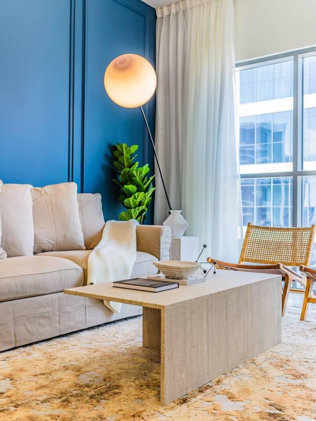The Blue Wall | Downtown Designer Flat — photo 5