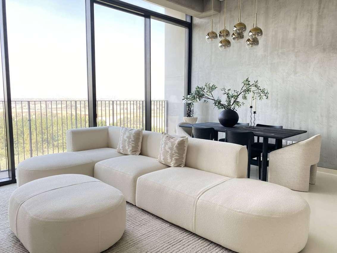 Modern Organic Luxury 2BR Creative & Stay Space | Al Barari | Pool, Greenery & Skyline Views 3