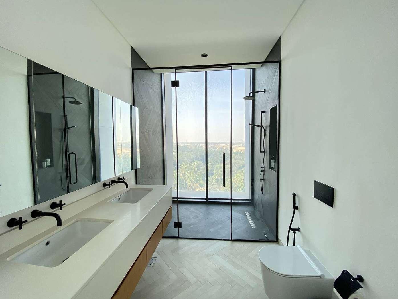 Modern Organic Luxury 2BR Creative & Stay Space | Al Barari | Pool, Greenery & Skyline Views — photo 12