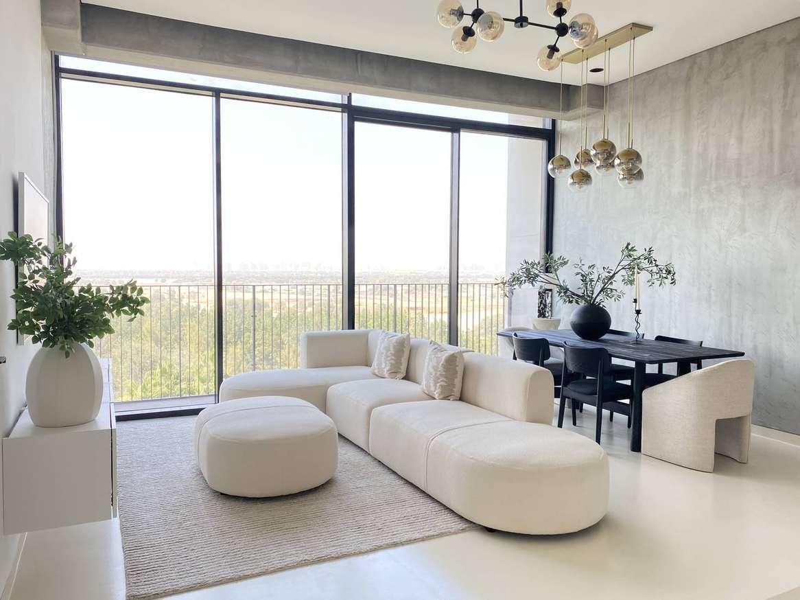 Modern Organic Luxury 2BR Creative & Stay Space | Al Barari | Pool, Greenery & Skyline Views 1