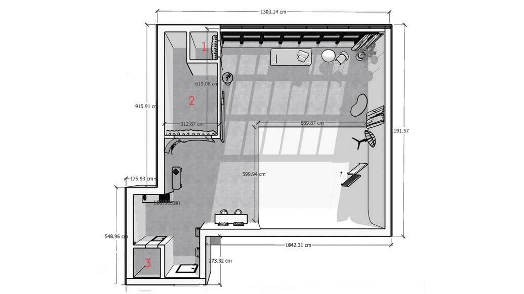 Cement Hall Photo Studio with 7x6m Cyclorama in Barsha Heights — photo 11